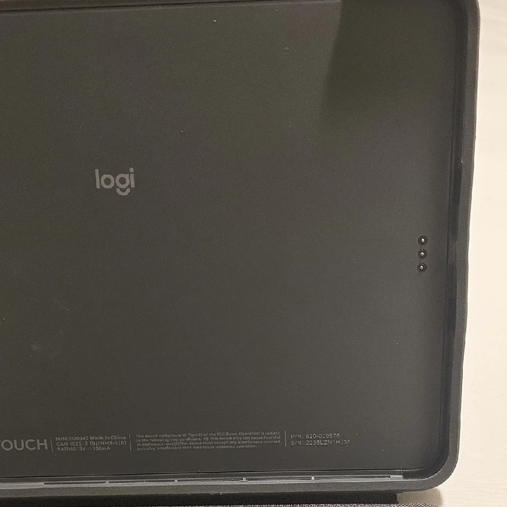 Logitech Gray Tablet Keyboard Folio